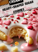 Heart-shaped sugar cookies decorated with pastel icing and colorful sprinkles on a festive plate.